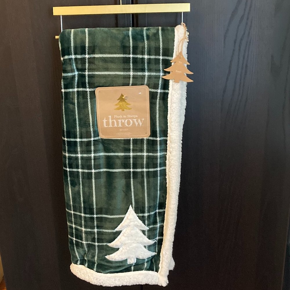 Plush to Sherpa Throw 50x60"